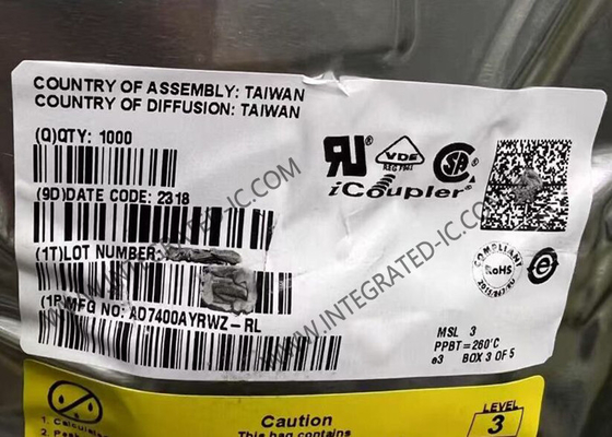 Chip mạch tích hợp AD7400AYRWZ 1 kênh cách ly Sigma-Delta Modulator SOIC-16