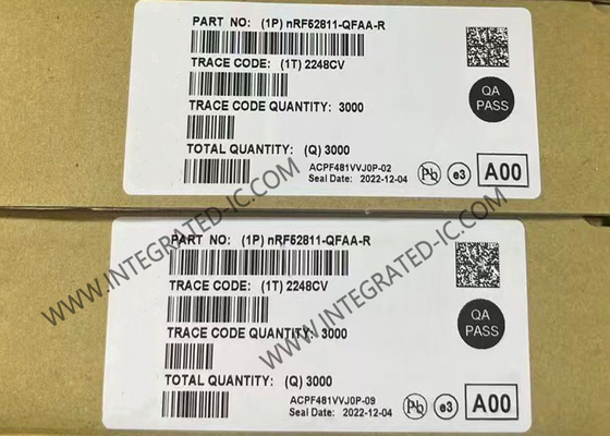 NRF52811-QFAA-R BT IC 2.4GHz Năng lượng thấp BT 5.4 SoC QFN48 BT 5.4 Hệ thống trên chip