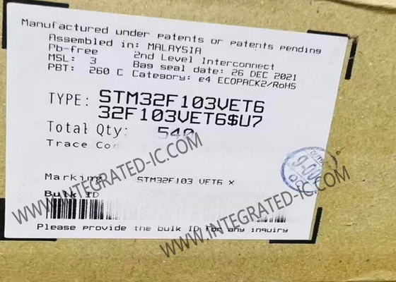 STM32F103VET6 Máy vi điều khiển MCU 32 bit MCU đơn lõi 72MHz ARM Máy vi điều khiển