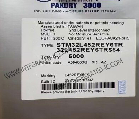 Vi Điều Khiển MCU STM32L452REY6TR Vi Điều Khiển IC 32Bit Lõi Đơn 64-UFBGA