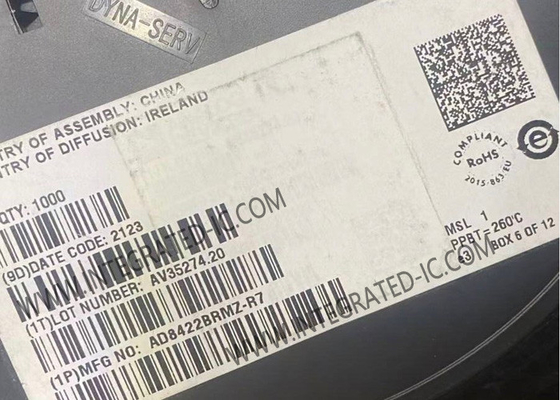 AD8422BRMZ Chip mạch tích hợp đường sắt đến đường sắt Căng cường thiết bị MSOP8