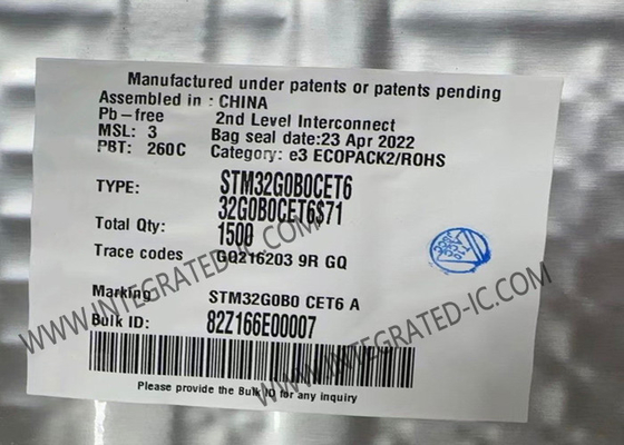 STM32G0B0CET6 IC vi điều khiển nhúng 32-bit lõi đơn 64MHz 512KB