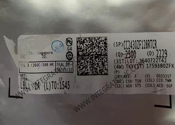 CC2430ZF128RTCR Mô-đun truyền thông không dây Hệ thống trên chip cho 2,4 GHz IEEE 802.15.4 / ZigBeeTM