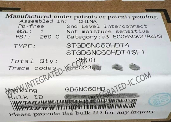 STGD6NC60HDT4 Chip mạch tích hợp 600V N-Channel PowerMESH IGBT