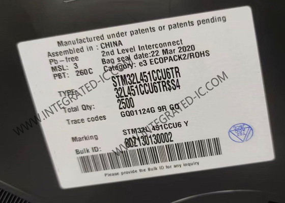 Vi điều khiển MCU STM32L451CCU6 IC vi điều khiển lõi đơn 256KB