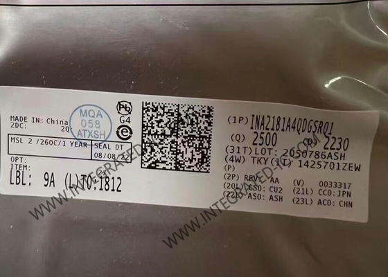 INA2181A4QĐGSRQ1 Bộ khuếch đại cảm biến dòng điện đầu ra điện áp hai chiều cho ô tô