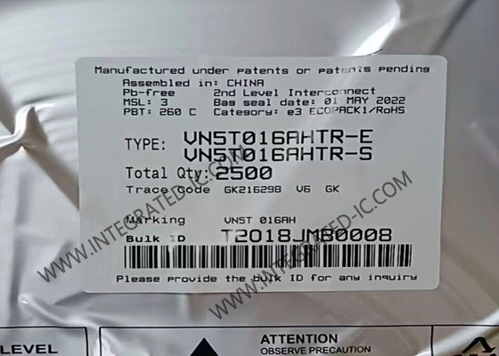 VN5T016AHTR Chip mạch tích hợp kênh duy nhất trình điều khiển bên cao TO-252-7 trình điều khiển cổng