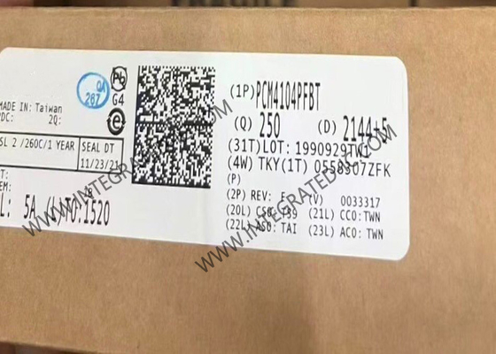 PCM4104PFBT Chip mạch tích hợp 118dB Audio DAC 24Bit Digital To Analog Converter