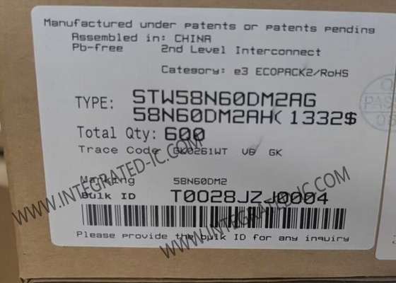 STW58N60DM2AG Chip mạch tích hợp ô tô kênh N 600V 50A Power MOSFET Transistors