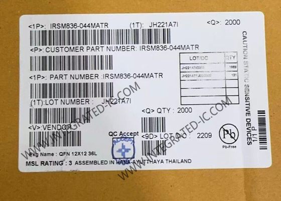 IRSM836-044MA Mô-đun IGBT ô tô 250V CIPOS Nano Ba pha Mô-đun điện thông minh