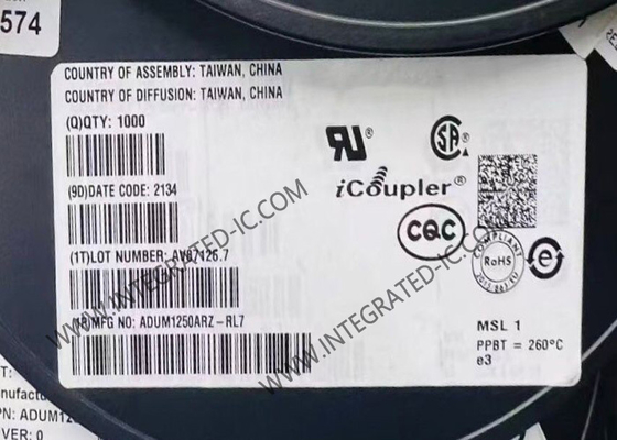 ADUM1250ARZ Chip mạch tích hợp Giao dịch nóng Giao dịch kép I2C Isolator 1Mbps Digital Isolator