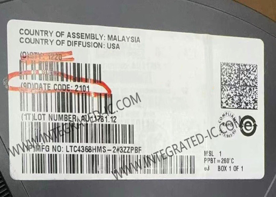 LTC4368HMS-2 Integrated Circuit Chip Surge Protectors 100V Kiểm soát bảo vệ ngược