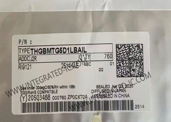 Chip mạch tích hợp THGBMTG5D1LBAIL Bộ nhớ IC 400MB/s Gói 153-WFBGA