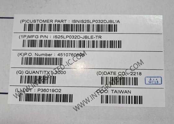IC bộ nhớ IS25LP032D-JBLE-TR Chip 32Mbit Serial NOR Flash SOIC8 IC bộ nhớ không dễ bay hơi