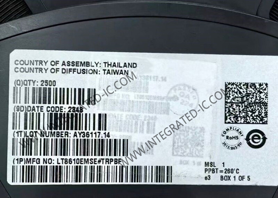 LT8610EMSE Chip mạch tích hợp 42V 2.5A Điều chỉnh bước xuống đồng bộ với dòng điện tĩnh 2,5μA