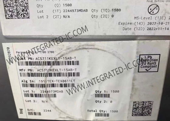 Hiệu ứng Hall 1 kênh ACS711KEXLT-15AB-T Cảm biến dòng điện Chip mạch tích hợp 12-QFN