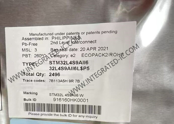 ARM Cortex-M4 STM32L4S9AII6 169UFBGA 32Bit Vi điều khiển MCU 2MB Flash IC Chip