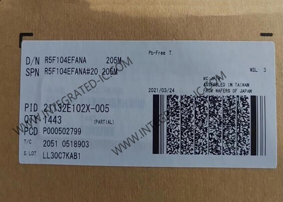 R5F104EFANA Máy điều khiển vi mô MCU Lượng thấp 16-Bit 32MHz RL78/G14 Máy điều khiển vi mô 40-HWQFN