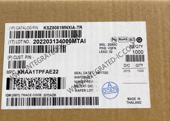 KSZ8081MNXIA Chip mạch tích hợp Bộ thu phát lớp vật lý IC Bề mặt gắn kết