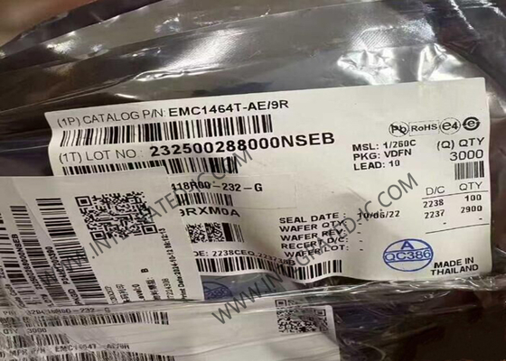 EMC1464T-AE/9R Sensor IC Độ chính xác cao 4 kênh SMBus cảm biến nhiệt độ