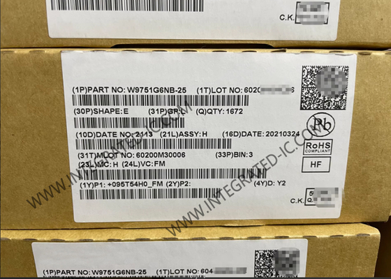 Bộ nhớ IC Chip W9751G6NB-25 512Mbit SDRAM song song DDR2 Bộ nhớ IC