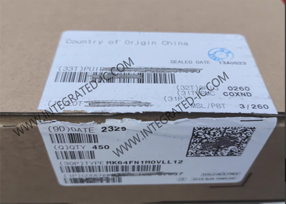 Vi điều khiển MK64FN1M0VLL12 MCU Lõi đơn 120MHz IC Vi điều khiển LQFP100