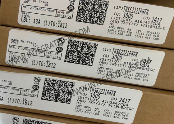 THS6222IRHFR Chiếc mạch tích hợp Chiếc bộ khuếch đại bộ điều khiển đường dây khác biệt VQFN24