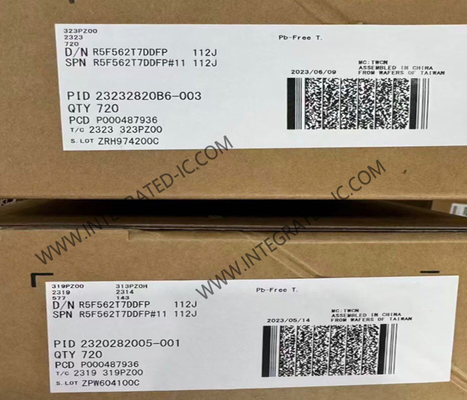 Vi điều khiển R5F562T7DDFP MCU 32-Bit 100MHz RX62T Vi điều khiển 100-LFQFP