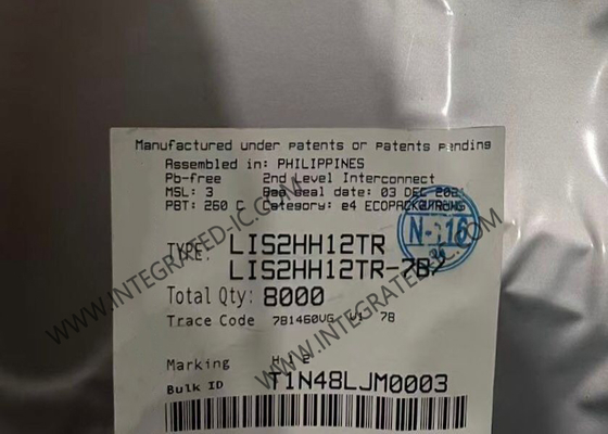 Cảm biến IC LIS2HH12TR Cảm biến chuyển động LGA12 Gia tốc kế tuyến tính ba trục