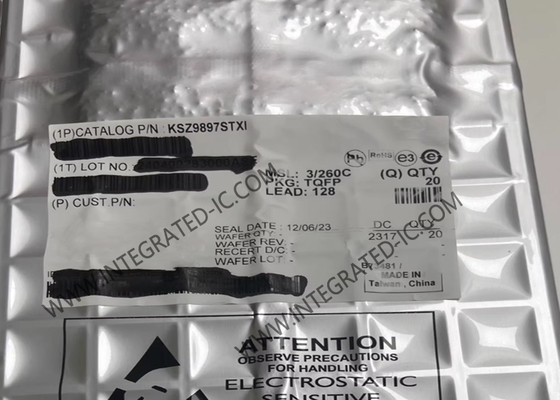 KSZ9897STXI Ethernet IC 750MA 7-Port Quản lý Ethernet Công tắc TQFP128