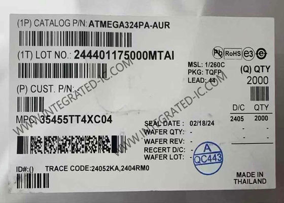 Vi điều khiển ATMEGA324PA-AUR MCU 8-Bit 20MHz 32KB Flash AVR Microcontroller 44-TQFP