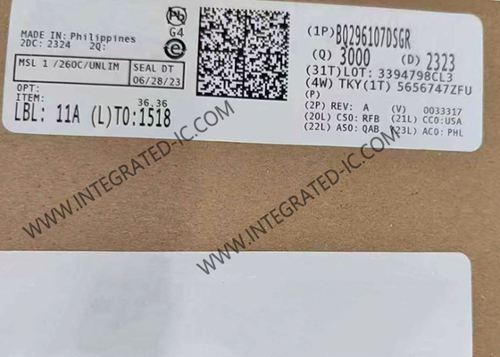 BQ296107DSGR Chip Mạch Tích Hợp Bảo Vệ Quá Áp Với Đầu Ra LDO