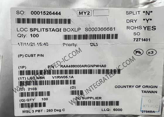 RAA489000ARGNP Mạch tích hợp Chip Sạc pin có thể cấu hình Buck-Boost IC