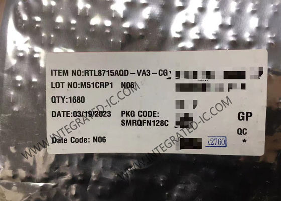 RTL8715AQD-VA3-CG Mô-đun truyền thông không dây Wi-Fi IP Camera SoC Camera mạng không dây SoC