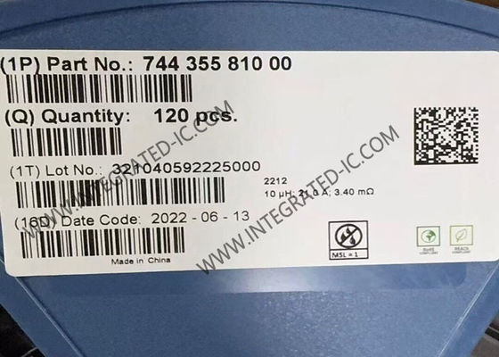 74435581000 Integrated Circuit Chip 10µH 21A SMT Flat Wire High Current Inductor