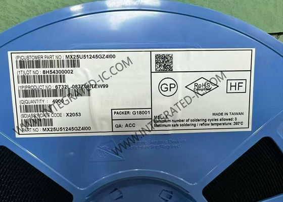 Chip IC bộ nhớ MX25U51245GZ4I00 WDFN8 512Mbit Serial NOR Flash Memory Chip