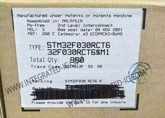 STM32F030RCT6 Microcontroller MCU với 256 kB Flash Memory 48 MHz Clock Frequency và 51 I/O