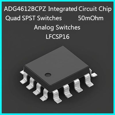 Chip Mạch Tích Hợp ADG4612BCPZ với Điện Trở Mở 50mOhm, 4 Kênh Chuyển Mạch Quad SPST và Điện Trở Mở Tối Đa 6.1 Ohms