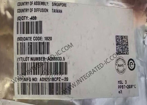 AD9251BCPZ-20 Chip mạch tích hợp 14-Bit 20 MSPS 1.8V Chuyển đổi tương tự sang số