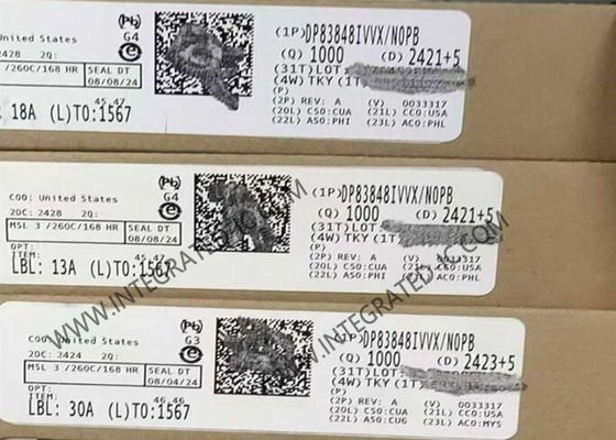 IC Ethernet DP83848IVVX/NOPB Bộ thu phát lớp vật lý Ethernet cổng đơn LQFP48