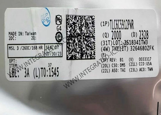 Chip mạch tích hợp điều khiển LED 12 kênh TLC6C5912PWR với dòng ra 50 mA và điện áp cung cấp từ 3V đến 5.5V