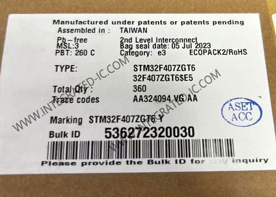 Chip mạch tích hợp FLASH 1 MB STM32F407ZGT6 Bộ vi điều khiển lõi đơn 32 bit