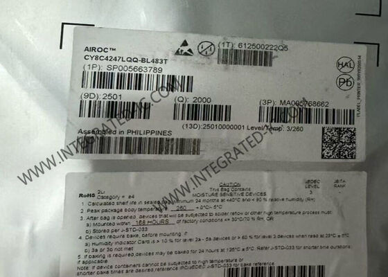 CY8C4247LQQ-BL483T 48MHz PSoC 4 Microcontroller MCU với 128 kByte Flash và 36 pin I / O AIROC BLE