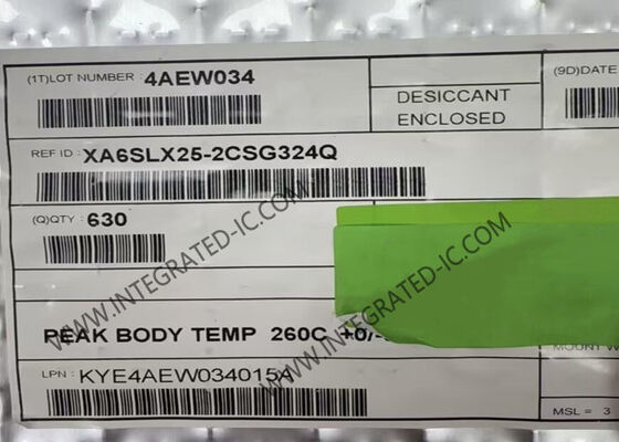 Mảng cổng có thể lập trình trường XA6SLX25-2CSG324Q IC logic lập trình được 1080MHz