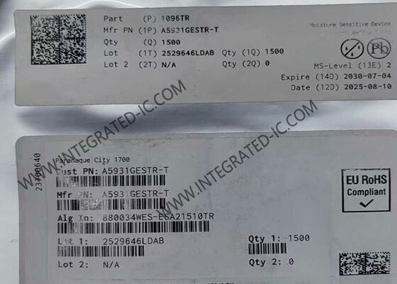 Chip mạch tích hợp A5931GESTR-1-T 3A Ứng dụng điều khiển động cơ đa pha QFN24