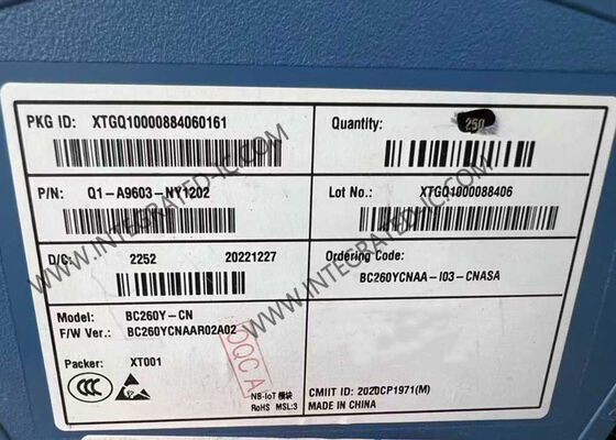 BC260YCNAA-I03-CNASA Mô-đun Giao tiếp Không dây LTE Cat NB2 với Gói LCC và Tiêu thụ Điện Năng Cực Thấp