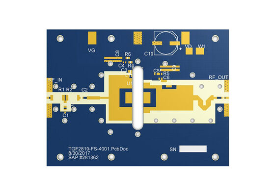 TGF2819-FLEVB02 Giải pháp nhúng DC đến 4GHz 50V 200W GaN RF Transistor Evaluation Board