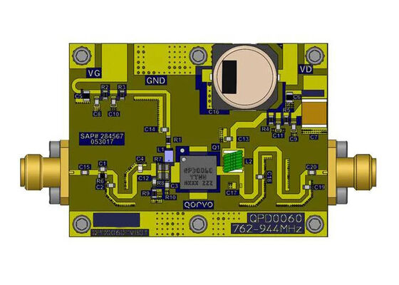 Bảng đánh giá bóng bán dẫn RF GaN 90W 48V QPD0060PCB4B01 Embedded Solutions