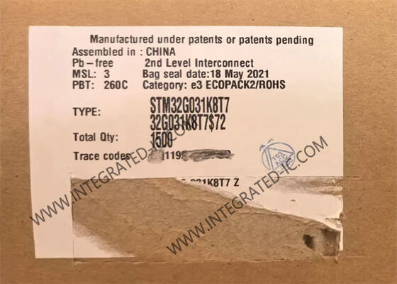STM32G031K8T7 Máy vi điều khiển MCU 64MHz Máy vi điều khiển hiệu suất cao 32 bit IC LQFP-32