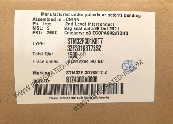 STM32F301K8T7 32 bit Microcontroller IC với 72 MHz ARM Cortex M4 Core và 8 kênh ADC